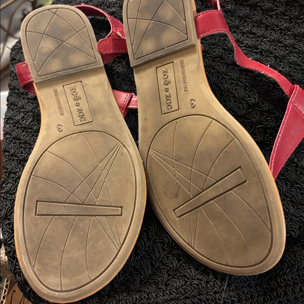 Children’s Zoe & Zac Red Sandals 3